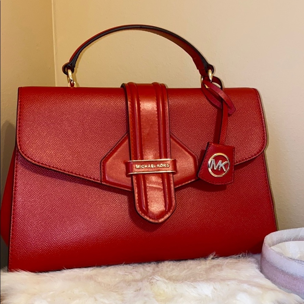 Michael Kors Leather Satchel Purse (NWT)